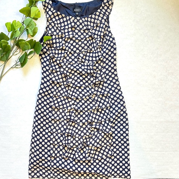 Polka dots Dress | Adrianna Papell - Picture 3 of 9